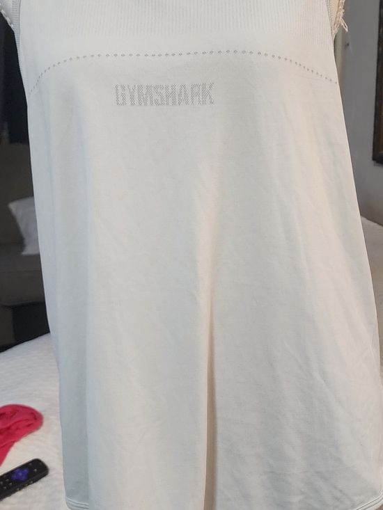 Gymshark Tops - Gymshark White Logo Tank Sz SM